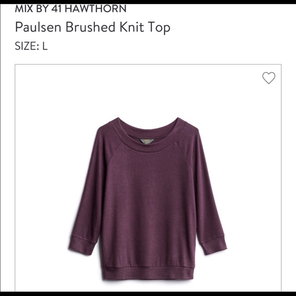 41 Hawthorne knit top size large